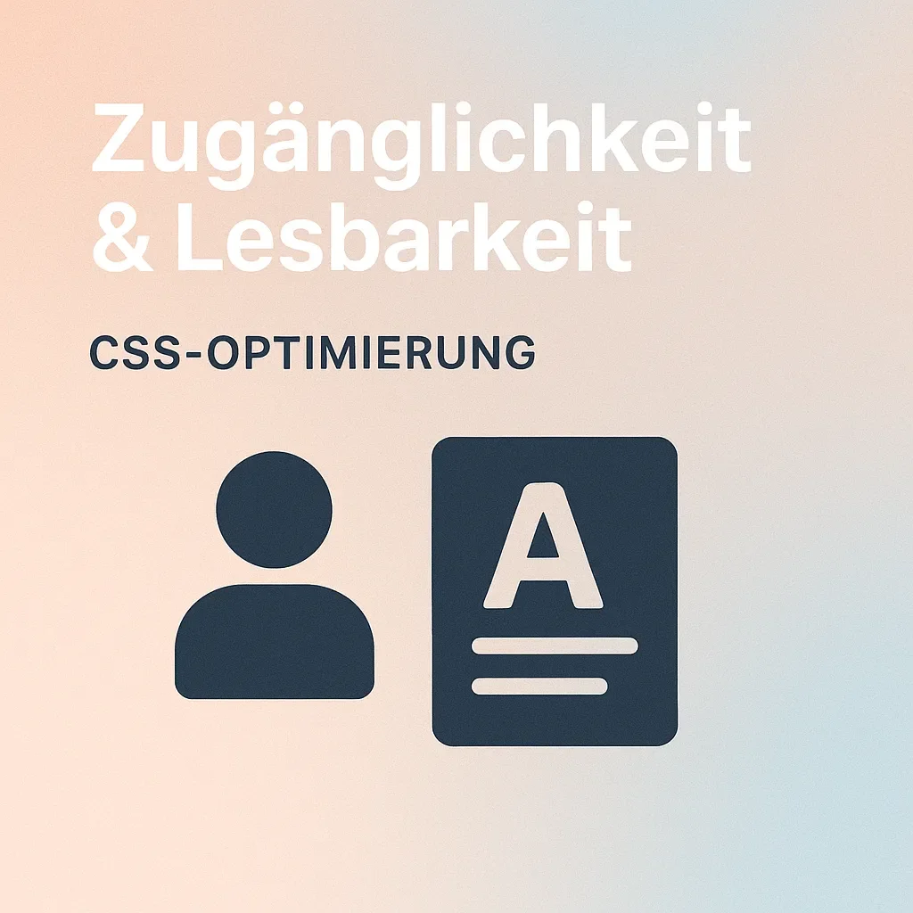 CSS-Optimierung Teil 4: Zugänglichkeit & Lesbarkeit