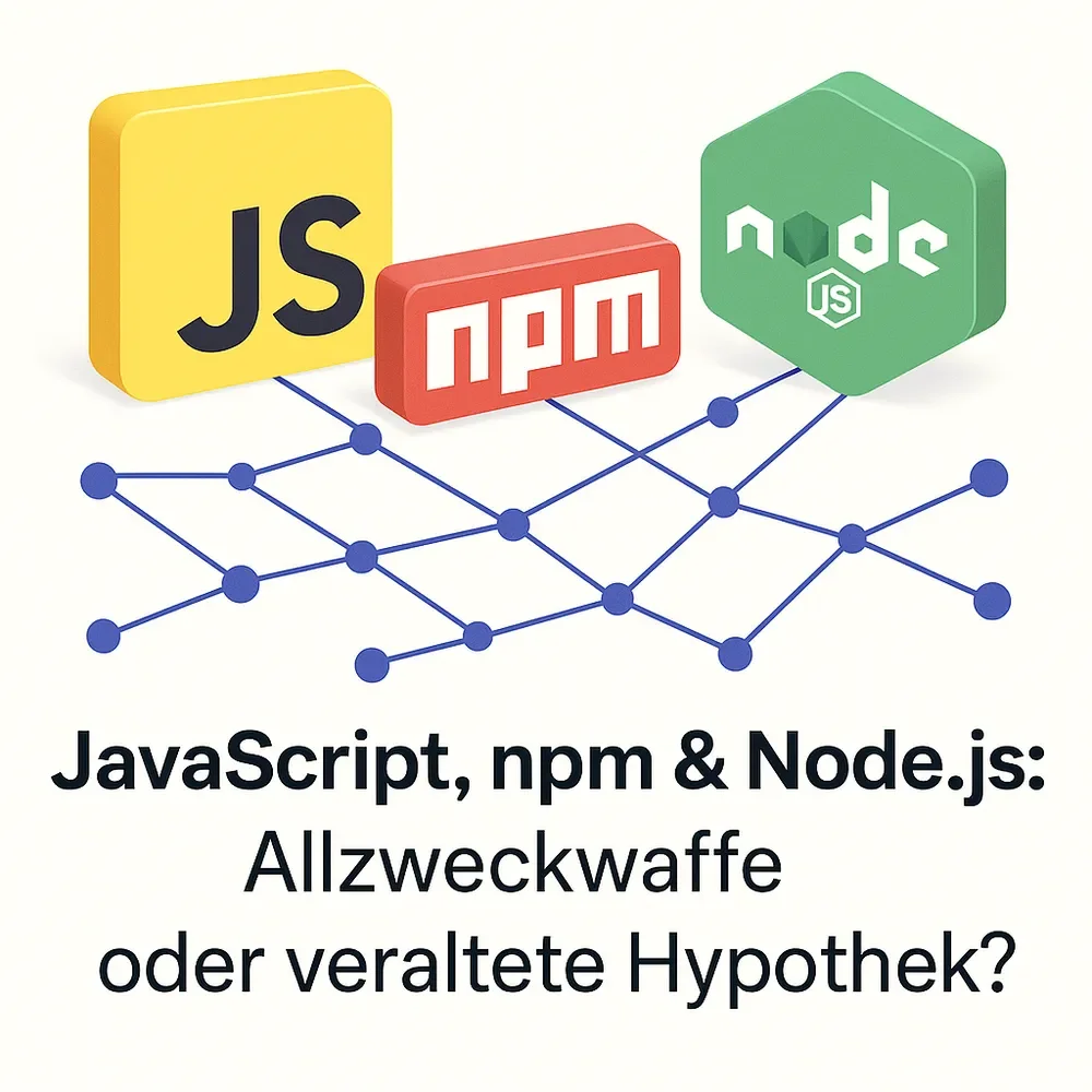 JavaScript, npm & Node.js 2025 – Zwischen Allzweckwaffe und veralteter Hypothek?