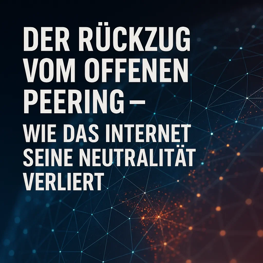 Der Rückzug vom offenen Peering – Wie das Internet seine Neutralität verliert